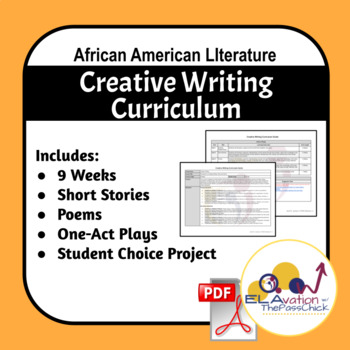 Preview of Creative Writing Curriculum Celebrating African American Writers