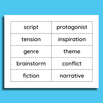 creative writing vocabulary words