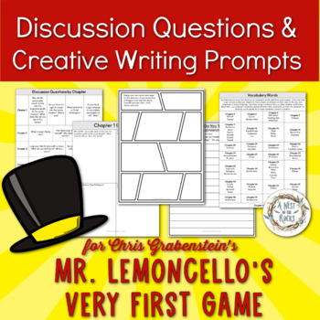Preview of Creative Writing & Discussion Prompts for Mr. Lemoncello's Very First Game