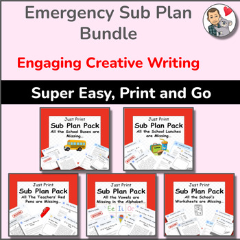 Preview of Creative Writing Emergency Substitute Day Bundle for 4th, 5th, and 6th Grade 2