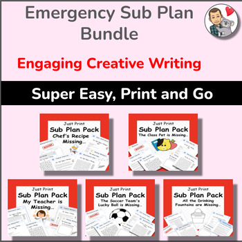 Preview of Creative Writing Emergency Substitute Day Bundle for 4th, 5th, and 6th Grade 4
