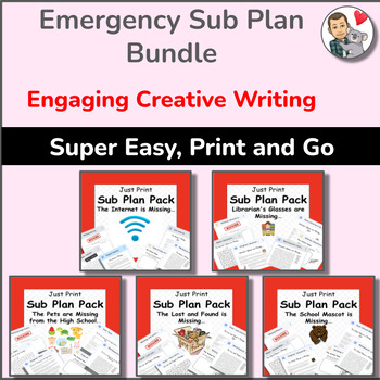 Preview of Creative Writing Emergency Substitute Day Bundle for 4th, 5th, and 6th Grade 5