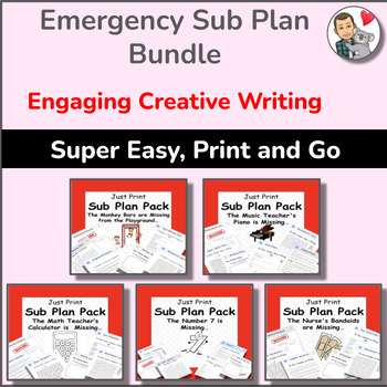 Preview of Creative Writing Emergency Substitute Day Bundle for 4th, 5th, and 6th Grade 6