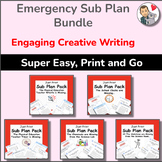 Creative Writing Emergency Substitute Day Bundle for 4th, 