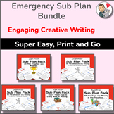 Creative Writing Emergency Substitute Day Bundle for 4th, 