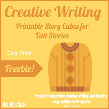 Preview of Creative Writing: Fall Story Cubes