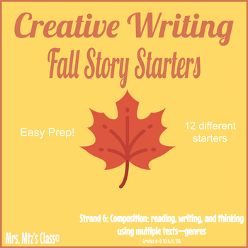 Preview of Creative Writing: Fall Story Starters