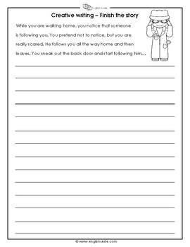 creative writing finish the story by english unite resources tpt