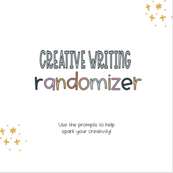 scholastic creative writing generator