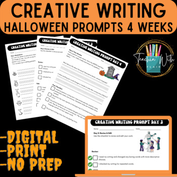 Preview of Creative Writing Halloween Prompts