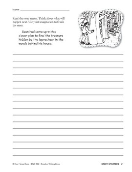 Creative Writing Ideas-Story Starters by Evan-Moor Educational Publishers