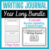 Year-Long Creative Writing Journals: Opinion, Narrative & 