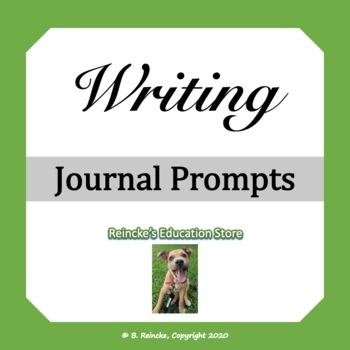 Creative Writing Journal Prompts by Reincke's Education Store | TPT