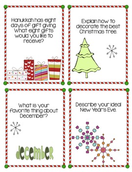 Creative Writing Journal Prompts for December | TpT