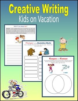 Preview of Creative Writing - Kids on Vacation