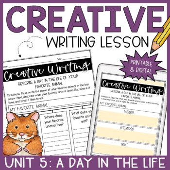 creative writing lesson 6th grade