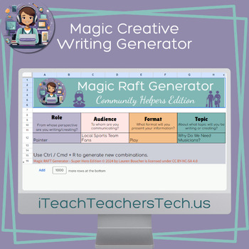 Preview of Creative Writing Magic Generator - Community Helpers Edition