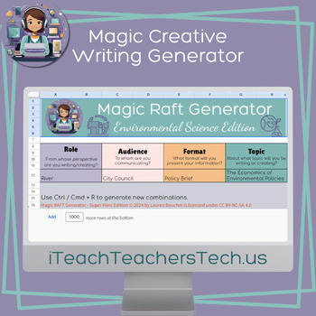 Preview of Creative Writing Magic Generator - Environmental Science Edition