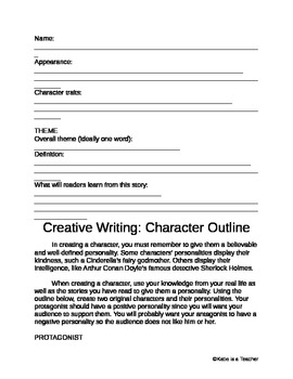 creative writing class outline