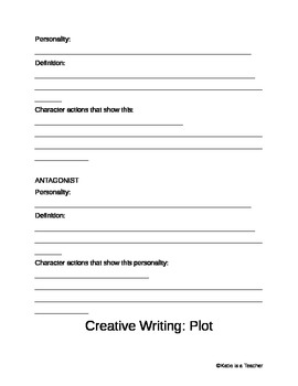creative writing outline template pdf