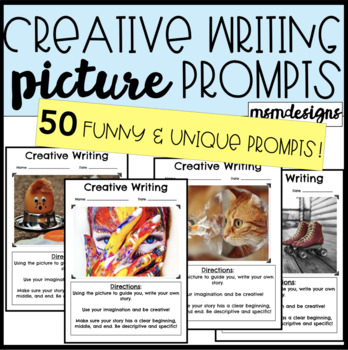 Preview of Creative Writing Picture Prompts, Writing Workshop - 50 PROMPTS!