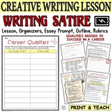 Creative Writing Project Writing Satire Pack Organizers Th