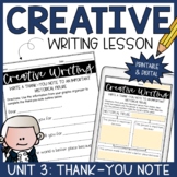 Creative Writing Prompt | Historical Thank-You Note Activi