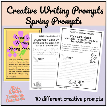 Creative Writing Prompt Pack - Spring Themed - Reading and Writing Skills