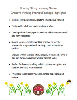Creative Writing Prompt Package - Plants (Seeds, Flowers, Leaves, Trees)