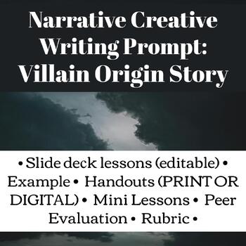Preview of Creative Writing Prompt: Villain Origin Story Unit