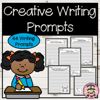 Creative Writing Prompts by Sunshine and Laughter by Deno | TpT