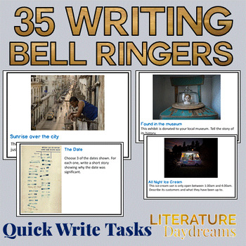 Preview of Bell Ringers Creative Writing Prompts