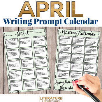 April Writing Prompts by Literature Daydreams | TPT