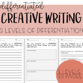 Creative Writing Prompts - Differentiated, Scaffolded 