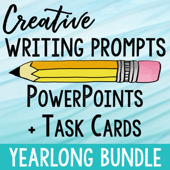 Preview of Creative Writing Prompts Yearlong Bundle