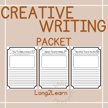 Preview of Creative Writing Prompts | How To, Opinion, & Narrative Writing