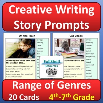 Preview of Creative Writing Prompts Story Starters with Photos Quick Writes