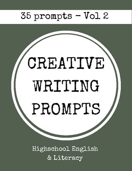 Preview of Creative Writing Prompts - Volume 2