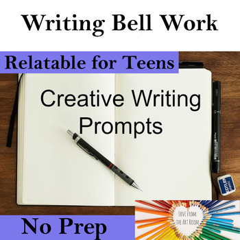Preview of Creative Writing Prompts - Writing Bell Work - Writing Warm Up - Journal Prompts