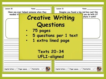 creative writing questions for grade 5