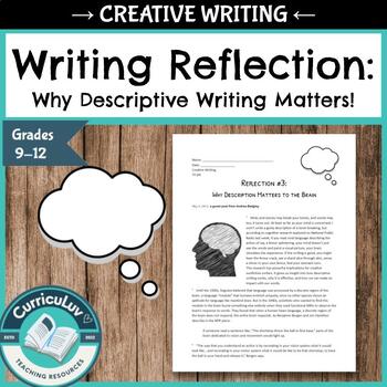Preview of Creative Writing Reflection: Why Descriptive Writing Matters, Brain Science