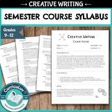 Creative Writing Semester Course Syllabus, Course Outline,