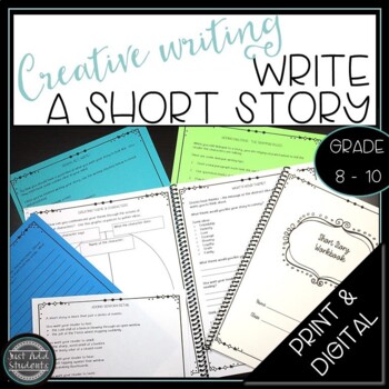 Preview of Creative Writing Short Story Activities Workbook Print and Digital