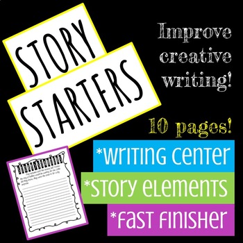 creative writing story starters pdf