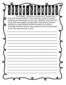 creative writing story starters elementary
