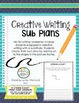 sub plans creative writing