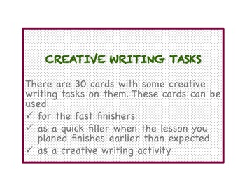 writing & creative writing tasks