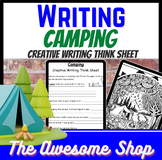 Creative Writing Think Sheet Camping Theme Brainstorming tool