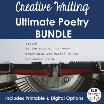 Preview of Creative Writing Ultimate Poetry BUNDLE