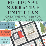 Creative Writing Unit Fictional Narrative Writing Unit Pla